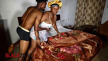 When Your Ebony Neighbor Feels Your Big Natural Tits