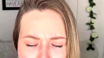 Blonde Teases with Big Dildo on Live Camera