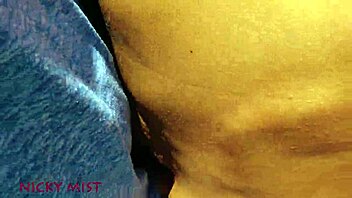 I cum in stepsister's panties in garden