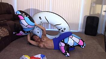 Alexis Rain grinds hard on Latina body till climax!