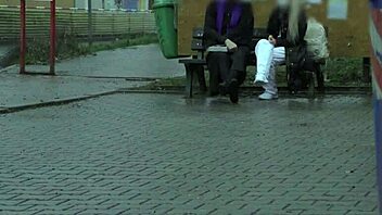 deviante - hot blonde with small tits bangs big cock in van