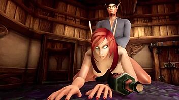 a night with hot elf milf redhead warcraft porn parody