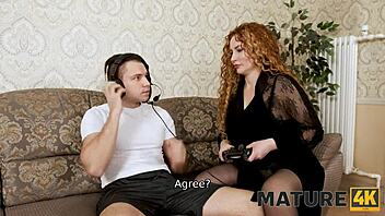 Mature4k man banged mature lady for messin’ with his game time!