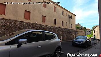 naughty latina blows monster cock in garage