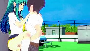 lum has intense sex in urusei yatsura 2022 hentai with creampie