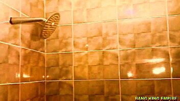 maid intensely sucks big cock in bathroom, cumming twice in her mouth