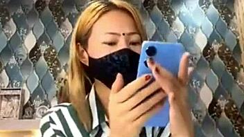 Nepali girl from Sikkim performs live sex show