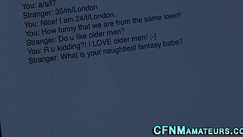 An amateur blonde gives a great blowjob in a CFNM scene in a full movie