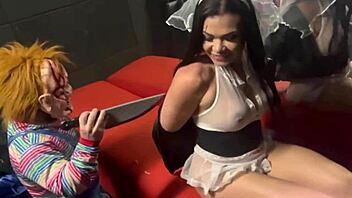 chucky bangs the bride at halloween swing house quickie