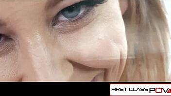 cherie deville sucks monster cock in heels for facial cumshot