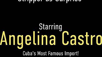 Miami beauty Angelina Castro titty fucks lucky dick