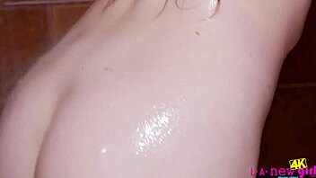 Hot Teen with Braces Gets Wet in Shower, I’m Obsessed with Her Petite Body!