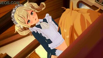 emotional scene with maids jean in genshin impact