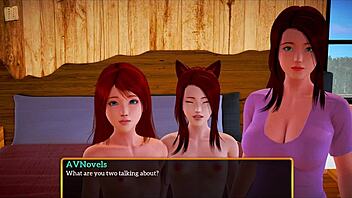 Who's the blonde with small tits in this family game?