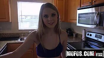 Lily Rader sucking lover's cock.