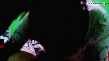 The blonde whore in the couple sucking monster cock passionately