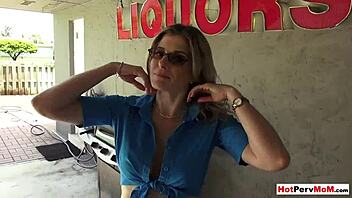 mature stepmother with big tits demonstrates her sexual techniques casually