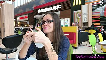 Hot Girl Gives Stranger Public Blowjob and Swallows at Resort