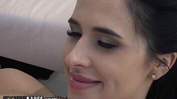 babe gives delightful footjob outside, leading to anal assfucking 😍