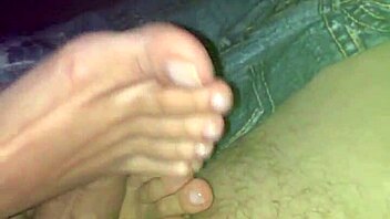 Beautiful wife shows off her cute feet in amateur video
