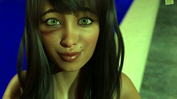 just chilling by the pool with cedey in this hot 3d cartoon scene