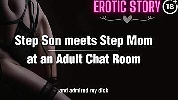 Stepson and stepmother meet at an adult chat room