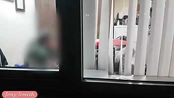 jeny smith strips naked at new job in hidden cam prank