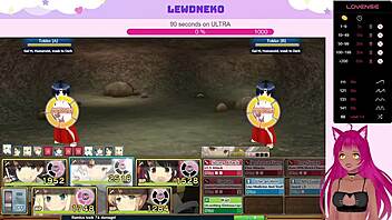 Vtuber lewdneko plays evenicle part 15 in hentai game