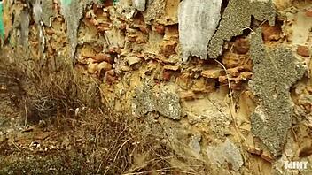 Lucid dreaming unfolds with a petite Russian teasing outdoors.