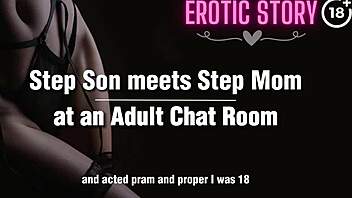 Stepson and stepmother meet at an adult chat room