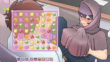 tsundere milf in hentai game episode.