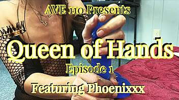 queen of hands giving sexy handjob with toys on skinny amateur