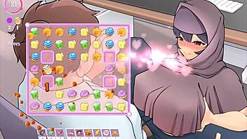 tsundere milf in hentai game episode.