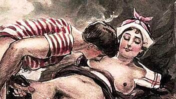 Vintage Erotic Anime Drawings from Classic Japanese Hentai Collection!