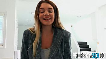 Hot Real Estate Agent Bangs Client In Cowgirl And Doggystyle!