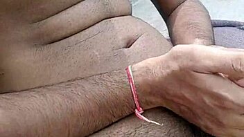 Indian desi gay teases with big cock in public spot