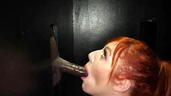 Lauren Works That Gloryhole Cock Perfectly