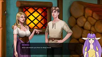 The legendary MILF goes for a nude swim in this animated porn