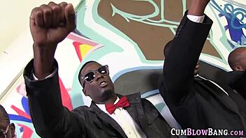 can you handle this monster cock in your blowbang, babe?