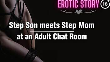 Stepson and stepmother meet at an adult chat room