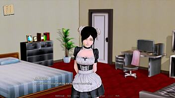 In harem hotel 99, players explore various rooms and interact with characters in this adult game