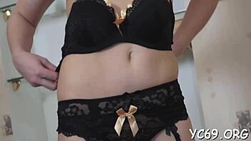 Stunner in stockings craves cock sucking and blowjob despite no sex