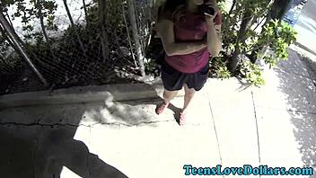 Teenager Gets Jizzed In Public Sex For Cash