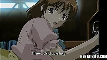Anime and manga style group sex with femdom and cowgirl positions
