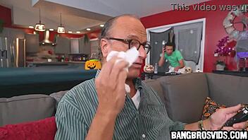 i sucked a famous social media influencer in halloween costume, riding her monster cock doggystyle, uhh narrow ass bent over