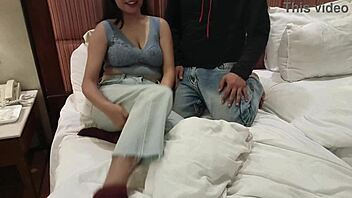 Indian ex girlfriend's wild bathroom sex with big cock lover