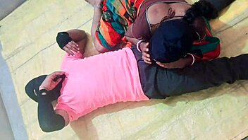 Indian beauty moans while masturbating in hot saree attire