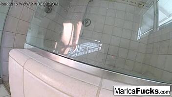 self-shot solo session with japanese starlet marica hase masturbating nude