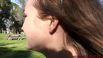 girl from park takes two black cocks