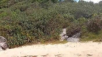 Married couple flaunts their assets at Pinho Beach